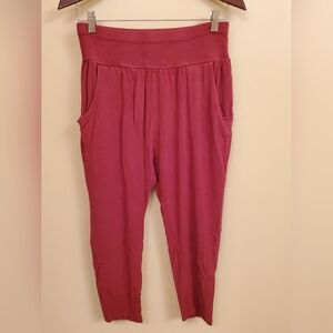 PRANA burgundy crop harem pant SIZE S